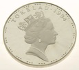 Moneta srebrna Tokelau 5 tala IO 1996 31,47g Ag925