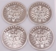 Zestaw medali Niemcy: 4 x 20 g Ag999 Goethe, Wagner, Gutenberg