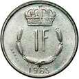 Luksemburg, 1 frank 1965, ESSAI, próba, srebro