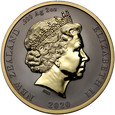 Nowa Zelandia, 2 dolary 2020, Kiwi, 2 uncje srebra