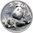 Chiny, 10 juanów 2007, Panda, 1 uncja srebra