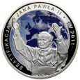 Polska, III RP, 20 złotych 2011, Beatyfikacja Jana Pawła II