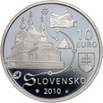 Słowacja, 10 euro 2010, stempel lustrzany