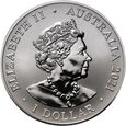 15. Australia,1 dolar 2021, Wielki biały rekin, 1 uncja srebra