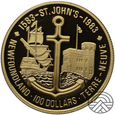 Kanada, 100 Dolarów 400-lecie miasta St. John’s 1983 r. 