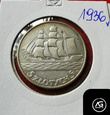 5 złote z 1936 roku  - Żaglowiec - 15-lecie Portu w Gdyni