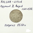Półgrosz 1550 Zygmunt II August  ALEGAN