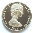 25 dollars Srebrny Jubileusz Królowej Wyspy Cooka - ALEGAN