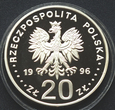 20 zł  IV wieki stołeczności Warszawy 1995 r.