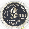 100 franków Albertville `92 - Łyżwiarstwo szybkie