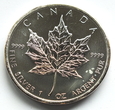 5 dolarów Liść Klonu Kanada 1 OZ 2009 - ALEGAN