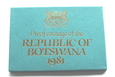 Set Botswana 1981 7 monet PROOF  - ALEGAN
