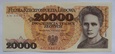 20000 ZŁ MARIA SKŁODOWSKA - CURIE 1989 SER. AN