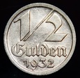 1/2 guldena 1932 Wolne Miasto Gdańsk 