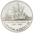 Kanada 1 dolar 1987 Davis Strait st.L-/L