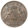Niemcy Badenia 1 kreutzer 1867 st.3+