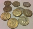 USA zestaw 5 x 1/2 dolara 1964
