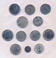 Zestaw 12 monet srebrnych - świat