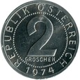 Austria 2 groschen grosze 1974 mennicza mennicze LUSTRZANKA