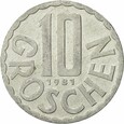 Austria 10 groschen groszy 1981 mennicza mennicze LUSTRZANKA