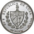 Kuba, 50 pesos 1994, pelikan, srebro_Nr 8987