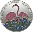 Kuba, 50 pesos 1994, flamingi, srebro_Nr 8986