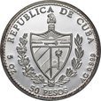 Kuba, 50 pesos 1994, ryba mero amarillo, srebro_Nr 8989