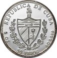 Kuba, 50 pesos 1994, konik morski, srebro_Nr 8991