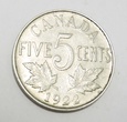 KANADA 5 cents 1922