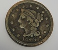 USA 1 cent 1849