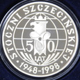 Medal Stocznia Szczecińska 50 lat stoczni uncja srebra + etui