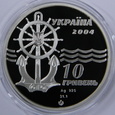Ukraina 10 hrywien 2005 lodołamacz Kapitan Biełousow