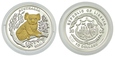 Liberia, 10 dolarów 2005 z brylantami, Koala