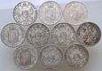 Austro-Węgry, 1 floren, 1 forint - zestaw 10szt., st. 3-3+