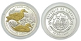 Liberia, 10 dolarów 2005 z brylantami, Kaczki