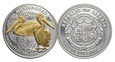 Liberia, 10 dolarów 2006 z brylantami, Pelikany