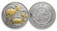 Liberia, 10 dolarów 2006 z brylantami, Gazele