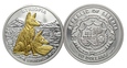 Liberia, 10 dolarów 2006 z brylantami, Szakal Etiopski