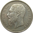 BELGIA - 5  FRANKÓW 1873 - ŁADNE