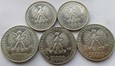 Polska - Zestaw srebrnych monet - 5 sztuk