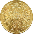 AUSTRO-WĘGRY, 100 koron 1915 NOWE BICIE !