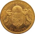 AUSTRO-WĘGRY - 20 KORON 1894 K.B. - PIĘKNE 