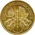 Austria, Filharmonicy, 50 euro 2020, 1/2 uncji złota
