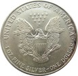 USA - 1 DOLLAR  1996 - ORZEŁ - UNCJA  SREBRA 