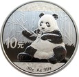 CHINY - 10 YUAN  2017 - PANDA -  30 gramów 