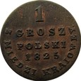 POLSKA/ROSJA - 1 GROSZ Z MIEDZI 1825 MW - ŁADNE !!