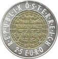 AUSTRIA, 25 euro 2006, Europejski System Nawigacji, UNC