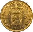 HOLANDIA - 10 GULDENÓW 1917 mennicze !!!