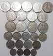 26 sztuk monet 10 zł, 5 zł, 2 zł Józef Piłsudski II RP