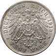 14. Niemcy, Bawaria, Otto, 5 marek 1913 D